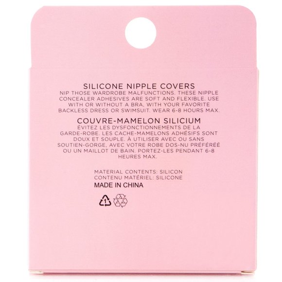 Silicone Circle Shaped Round Nipple Covers Nude - Picture 5 of 7